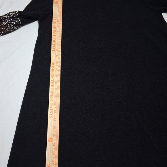 NIP eloges Sz. M Black Crew Neck Puffed Long Sleeve Mini Skirt/Long top - Picture 5 of 11